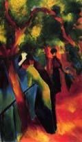 Sunny way by August Macke