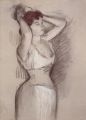 Woman doing hair