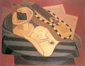 Guitar with ornaments