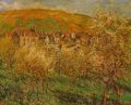 Blooming apple trees