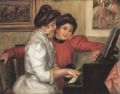 Yvonne and Christine Lerolle at the piano
