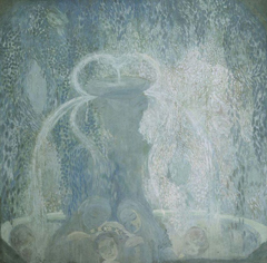 Blue Fountain by Russian artist Pavel Kuznetsov in 1905