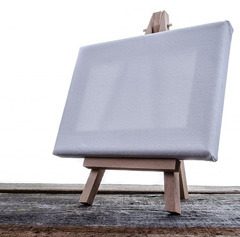 An easel is a great way to display art in the home