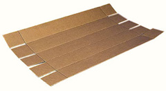 A long box prior to being folded, as shipped from manufacturer