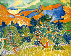 Mountains at Collioure painting by Andre Derain, 1905