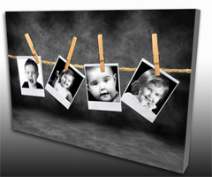 A unique collage of multiple photographs makes a great mother's day gift