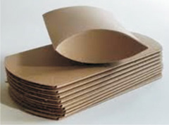 A cardboard pillow box