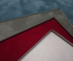 Suede matboards are popular for specialty orders