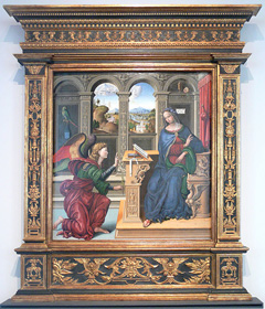 A tabernacle picture frame from the Renaissance