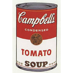 The iconic Campbell's Soup I, by Andy Warhol