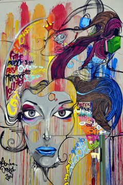 Graffiti art is a popular contemporary art movement