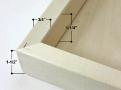 Wood Panel with edge