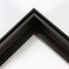 This sleek and sophisticated double layer metal frame is designed to elevate your space with its modern appeal. Crafted with precision, this frame features a slim 1/2 " profile that exudes elegance while ensuring your precious memories or artwork take center stage. Its thoughtful engineering allows for a slender silhouette, measuring a mere 1-5/8 "es in depth, providing a seamless integration into any decor style. The matte black finish adds a touch of refinement, offering a timeless aesthetic that complements a wide range of artistic creations. Upgrade your display with this exquisite double layer metal frame and showcase your cherished moments in style.
