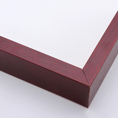 3/4 inch face 1-3/4 inch deep mahogany color shadow box frame