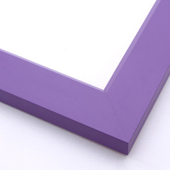 modern bold lavender purple 1-3/4 inch face picture frame matte finish