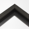 1  inch deep Distressed/Aged Black Barnwood Floater Frame