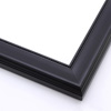 This delicate, scoop profile features a beaded inner lip and bevelled outer edge in classic matte black.

1.75 " width: ideal for small to medium size artwork. The simplicity of this contemporary frame makes it a great match for formal family photos, or a small oil painting or giclee print.