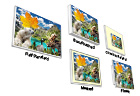Plaque Mounting Styles with white colored beveled edges