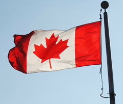 The Canadian national flag