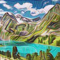 Inceptionist Painting Deep Dream Effect Inceptionist Painting Deep Dream Effect