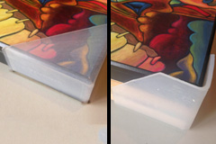 Plastic corner protectors for frames and other items
