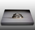 Engagement and wedding rings, stacked Engagement and wedding rings, stacked