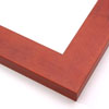 This simple wood frame with bright rust-brown wash highlights the natural wood grain and features a stepped inner lip.
1.75 " width: idea for medium or large artwork. The elegant simplicity of this frame makes it the perfect border for many photographs, oil or acrylic paintings or giclee prints.