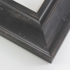 This natural-wash wood frame features a black varnish that does not disguise the rich wood grain. Antiquing is created by nicks that add character and depth to the subtlety bevelled face.
3 " width: ideal for large or oversize images. Border a rustic greyscale or nature photograph, or autumnal painting or print with this simple, bucolic frame.