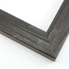 This simple frame is covered with a deep espresso wash that highlights the natural wood grain. An antique look is created with a faint brown patina.
1.5 " width: ideal for small to medium images. Border a rustic nature photograph, or autumnal painting or print with this simple, bucolic frame.