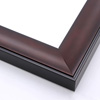 This solid wood frame features a shallow scoop profile and matte black edge. The smoky sheen of the bronze-brown foil embraces light, drawing it toward the artwork.
2 " width: ideal for medium- or large-size images. This heavy frame is the perfect border for a bold watercolour or oil painting, or print.