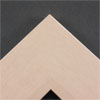 Linen liners are a great option for providing space between art and frame. Where glass is generally required to protect paper artworks and their mat, a linen liner does not require glass, making it ideal for paintings and Giclée prints.
This 3 inch natural liner has an authentic, soft linen texture and colour, and a wide, flat face with sloped inner lip. It is best suited to large and extra large (oversize) canvas prints and oil or acrylic paintings.