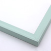 This playful, pale blue-green frame features a flat outer edge, steep scoop profile and smooth matte finish.
1 " width: ideal for smaller artworks. The pastel colour makes this frame a perfect choice for any hard-to-match paintings, photographs or giclee prints. It is also the best choice for the nursery wall.