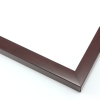 This simple frame features a rich mahogany wash and delicate wood grain detailing.
.75 " width: ideal for small artworks. The clean modern lines and rustic details of this frame make it the perfect fit for a wide variety of paintings, photos and giclee prints.