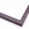 This simple frame features a deep chocolate brown wash and delicate wood grain detailing.
.75 " width: ideal for small artworks. The clean modern lines and rustic details of this frame make it the perfect fit for a wide variety of paintings, photos and giclee prints.