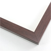This simple frame features a deep chocolate brown wash and delicate wood grain detailing.
1.25 " width: ideal for small or medium size artworks. The clean modern lines and rustic details of this frame make it the perfect fit for a wide variety of paintings, photos and giclee prints.