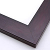 This simple, flat profile frame features a red-based walnut wash that highlights the natural wood grain. The inner and outer edges drop at a straight, 90 degree angle.
2 " width: ideal for medium size images. The smooth style of this frame makes it suited to a wide variety of photographs, paintings and giclee prints.