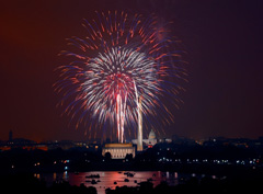 Fireworks over the White House, Fourth of July