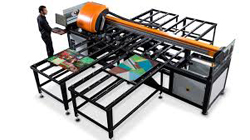 An example of a direct-to-surface glass printer with ceramic inks.